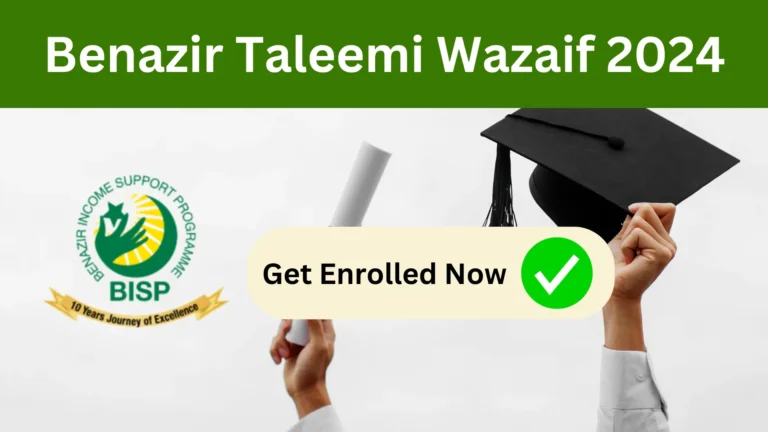 Benazir Taleemi Wazaif latest update 2024